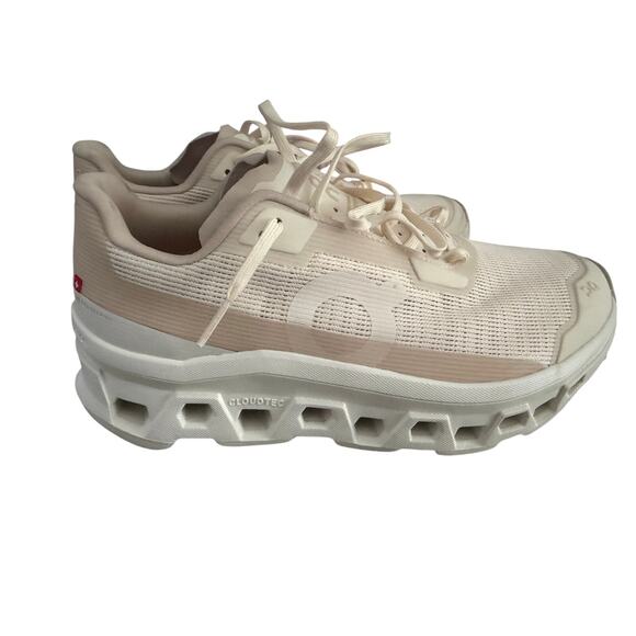 EUC On Cloudmonster Void women’s running shoes sz 10 color dew/ ivory - Picture 13 of 13